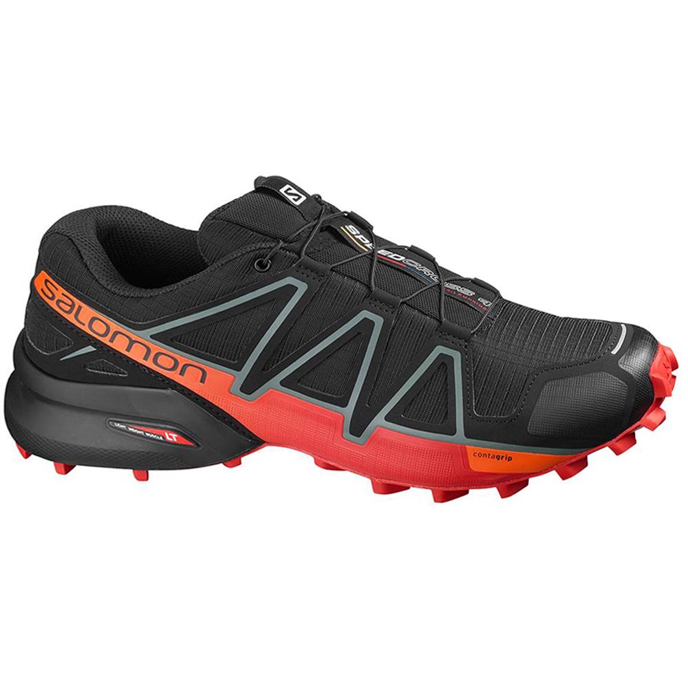 Chaussure Running Salomon Homme Noir - Salomon SPEEDCROSS 4 - France (3742-RUOVE)